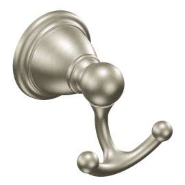 Brantford Brushed nickel Double Robe Hook, YB2203BN