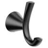 Glyde Matte black double robe hook, YB2303BL