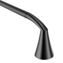 Glyde Matte black 24" towel bar, YB2324BL