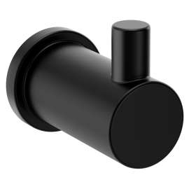 Summit Matte Black Single Robe Hook, YB6303BL