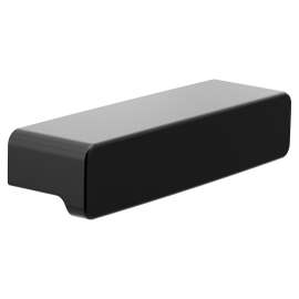 90 Degree Matte black drawer pull, YB8807BL