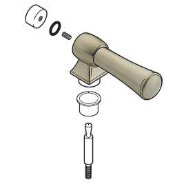 Brizo Vesi(R): Single Metal Lever Handle Kit, RP41923BN
