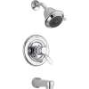 Dual Function Pressure Balanced Bath and Shower Trim Head Less Rough-in in Polished Chrome