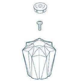 Two Clear Knob Handle Kit