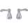 Two Metal Lever Handle Kit with Set Screws in Polished Chrome
