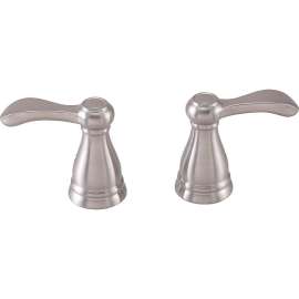Two Metal Lever Handle Kit with Set Screws in Brilliance Brushed Nickel