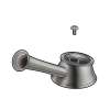 Single Metal Lever Handle Kit with Set Screw and Button in Brilliance Stainless