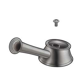 Single Metal Lever Handle Kit with Set Screw and Button in Brilliance Stainless