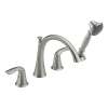 Lahara T4738-SS Roman Tub Filler with Hand Shower in Brilliance Stainless