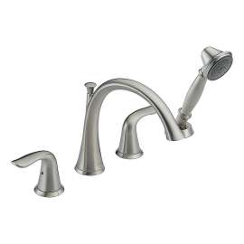 Lahara T4738-SS Roman Tub Filler with Hand Shower in Brilliance Stainless
