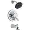 T17438 Lahara Dual Function Pressure Balanced Bath and Shower Trim with Integrated Volume Control Less Rough-in in Polished Chrome