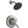 Lahara T17T238-SS Dual Function Pressure Balanced Shower Trim with Integrated Shower Trim Less Rough-in in Brilliance Stainless
