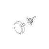 Delta Lahara(R): Temperature Knob & Cover - 17 Series, RP51307RB