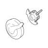 Delta Carlisle(TM): Temperature Knob & Cover - 17 Series, RP52152