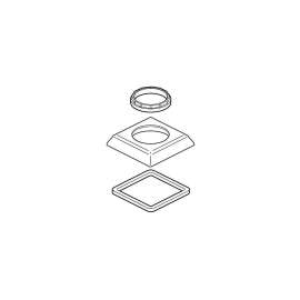 Delta Dryden(TM): Handle Base, Nut & Gasket - Roman Tub, RP53410SS