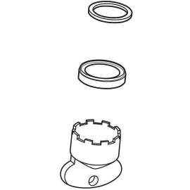 Stream Straightener Assembly in Polished Chrome