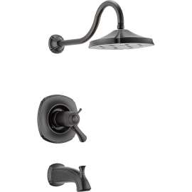 Addison T17T492-RB Dual Function Pressure Balanced Bath and Shower Trim with H2Okinetic Shower Head and Integrated Volume Control Less Rough-in in Venetian Bronze
