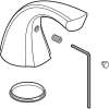 Single Metal Lever Handle Kit with Button and Set Screw in Venetian Bronze
