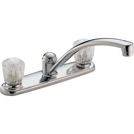 Two Handle Kitchen Faucet in Polished Chrome