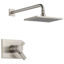 Vero T17T253-SS Dual Function Pressure Balanced Shower Trim with Integrated Shower Trim Less Rough-in in Brilliance Stainless