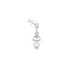 Delta Vero(R): Metal Lever Handle Kit - Hot - Roman Tub, RP63355