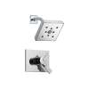 Vero T17253-H2O Dual Function Pressure Balanced Shower Trim with H2Okinetic and Integrated Volumn Control Less Rough-in in Polished Chrome