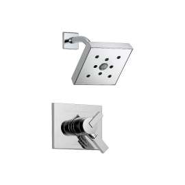 Vero T17253-H2O Dual Function Pressure Balanced Shower Trim with H2Okinetic and Integrated Volumn Control Less Rough-in in Polished Chrome