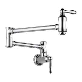 Traditional Wall-Mount Pot Filler Faucet