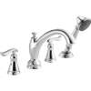 T4794 Linden Roman Tub Filler with Hand Shower in Polished Chrome