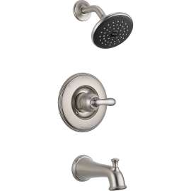 Single Function Pressure Balanced Bath and Shower Trim Less Rough-in in Brilliance Stainless