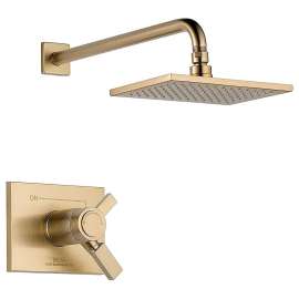 Vero T17T253-CZ Dual Function Pressure Balanced Shower Trim with Integrated Shower Trim Less Rough-in in Champagne Bronze