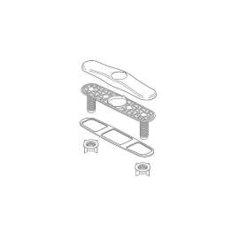 Delta Berkley(R): Escutcheon, Plate & Nuts, RP70707SS