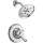 Linden T17294 Dual Function Pressure Balanced Shower Trim with H2Okinetic and Integrated Volumn Control Less Rough-in in Polished Chrome