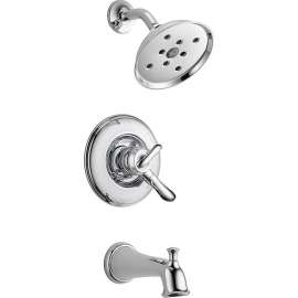 T17494-M Linden Dual Function Pressure Balanced Bath and Shower Trim with H2Okinetic Shower Head and Integrated Volume Control Less Rough-in