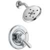 Lahara T17238-H2O Dual Function Pressure Balanced Shower Trim with H2Okinetic and Integrated Volumn Control Less Rough-in in Polished Chrome