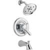 Lahara T17438-H2O Dual Function Pressure Balanced Bath and Shower Trim with H2Okinetic Shower Head and Integrated Volume Control Less Rough-in in Polished Chrome