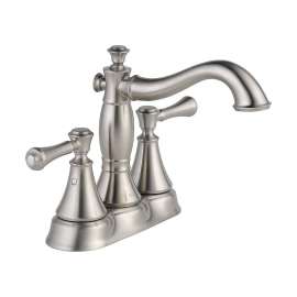2597LF-SSMPU Cassidy Two Handle Centerset Lavatory Faucet - Metal Pop-Up in Brilliance Stainless
