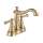 2597LF-CZMPU Cassidy Two Handle Centerset Lavatory Faucet - Metal Pop-Up in Champagne Bronze