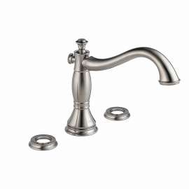 T2797-SSLHP Cassidy Roman Tub Filler Less Handles in Brilliance Stainless