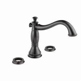 T2797-RBLHP Cassidy Roman Tub Filler Less Handles in Venetian Bronze