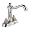 Centerset Bathroom Faucet Less Handles in Polished Chrome