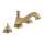 Cassidy 3595LF-CZMPU-LHP Wall Mounted Bathroom Faucet in Champagne Bronze