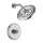 Shower Trim Single Function Pressure Balanced Less Handle and Rough-in in Polished Chrome