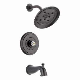 T14497-RBLHP Cassidy Single Function Pressure Balanced Bath and Shower Trim Less Handle and Rough-In Valve in Venetian Bronze