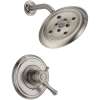 T17297-SS Cassidy Dual Function Pressure Balanced Shower Trim with H2Okinetic and Integrated Volumn Control Less Rough-in in Brilliance Stainless