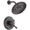 T17297-RB Cassidy Dual Function Pressure Balanced Shower Trim with H2Okinetic and Integrated Volumn Control Less Rough-in in Venetian Bronze