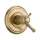 T17T097-CZ Cassidy Dual Function Thermostatic Valve Trim with Integrated Volume Control Less Rough-in in Champagne Bronze