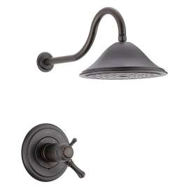 Cassidy T17T297-RB Dual Function Pressure Balanced Shower Trim with Integrated Shower Trim Less Rough-in in Venetian Bronze