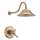 T17T297-CZ Cassidy Dual Function Pressure Balanced Shower Trim with Integrated Shower Trim Less Rough-in in Champagne Bronze