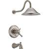 T17T497-SS Cassidy Dual Function Pressure Balanced Thermostatic Bath and Shower Trim with Internal Volumn Control Less Rough-in in Brilliance Stainless